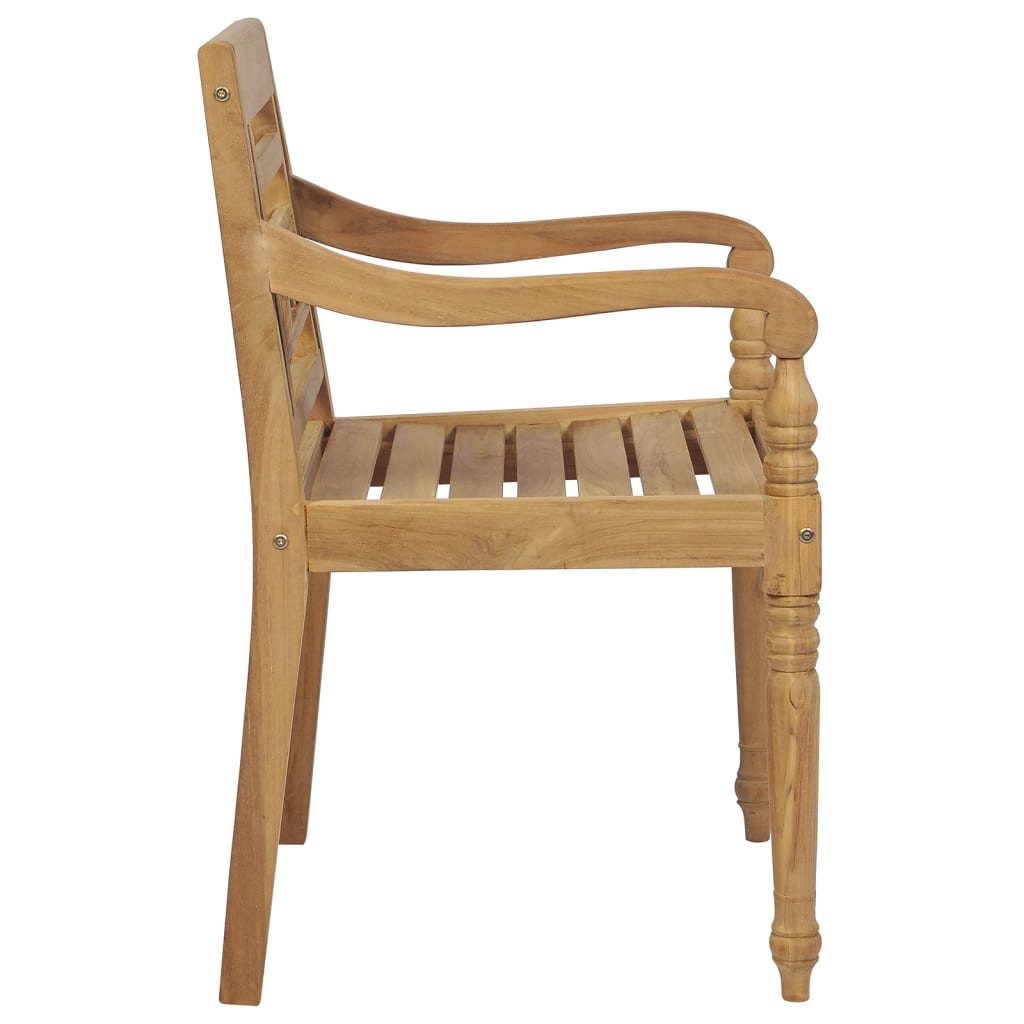 Batavia Chairs 8 pcs Solid Teak Wood