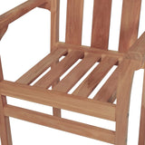 Stackable Garden Chairs 6 pcs Solid Teak Wood