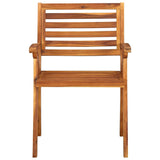 Garden Chairs 4 pcs Solid Acacia Wood