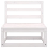 3 Piece Garden Lounge Set White Solid Pinewood