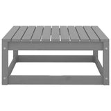 9 Piece Garden Lounge Set Grey Solid Pinewood