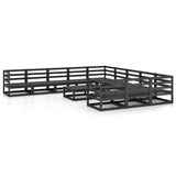 12 Piece Garden Lounge Set Solid Pinewood