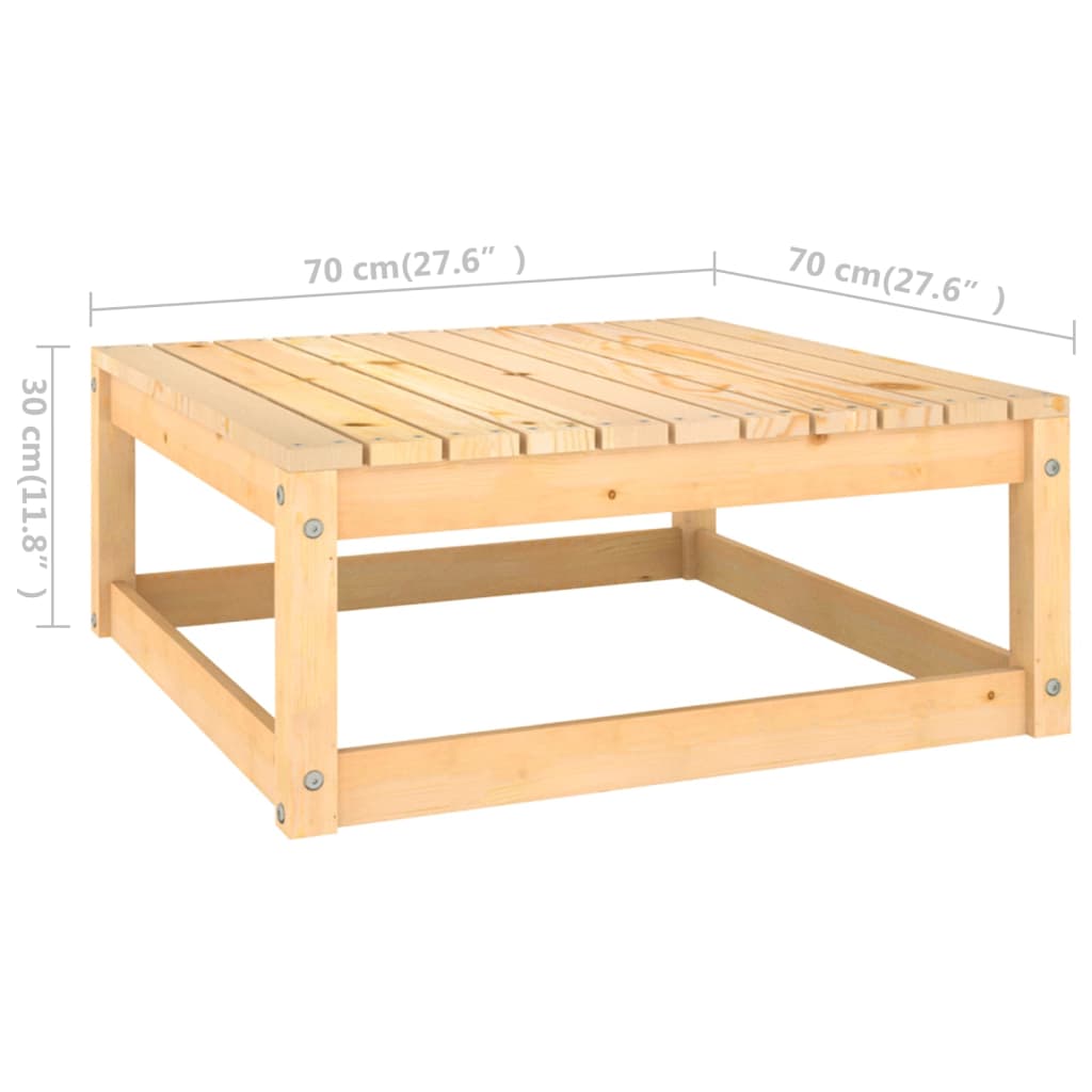 8 Piece Garden Lounge Set Solid Wood Pine