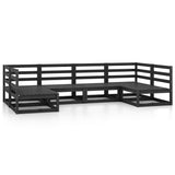 6 Piece Garden Lounge Set Solid Pinewood
