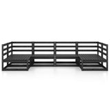 6 Piece Garden Lounge Set Solid Pinewood