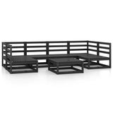 7 Piece Garden Lounge Set Solid Pinewood