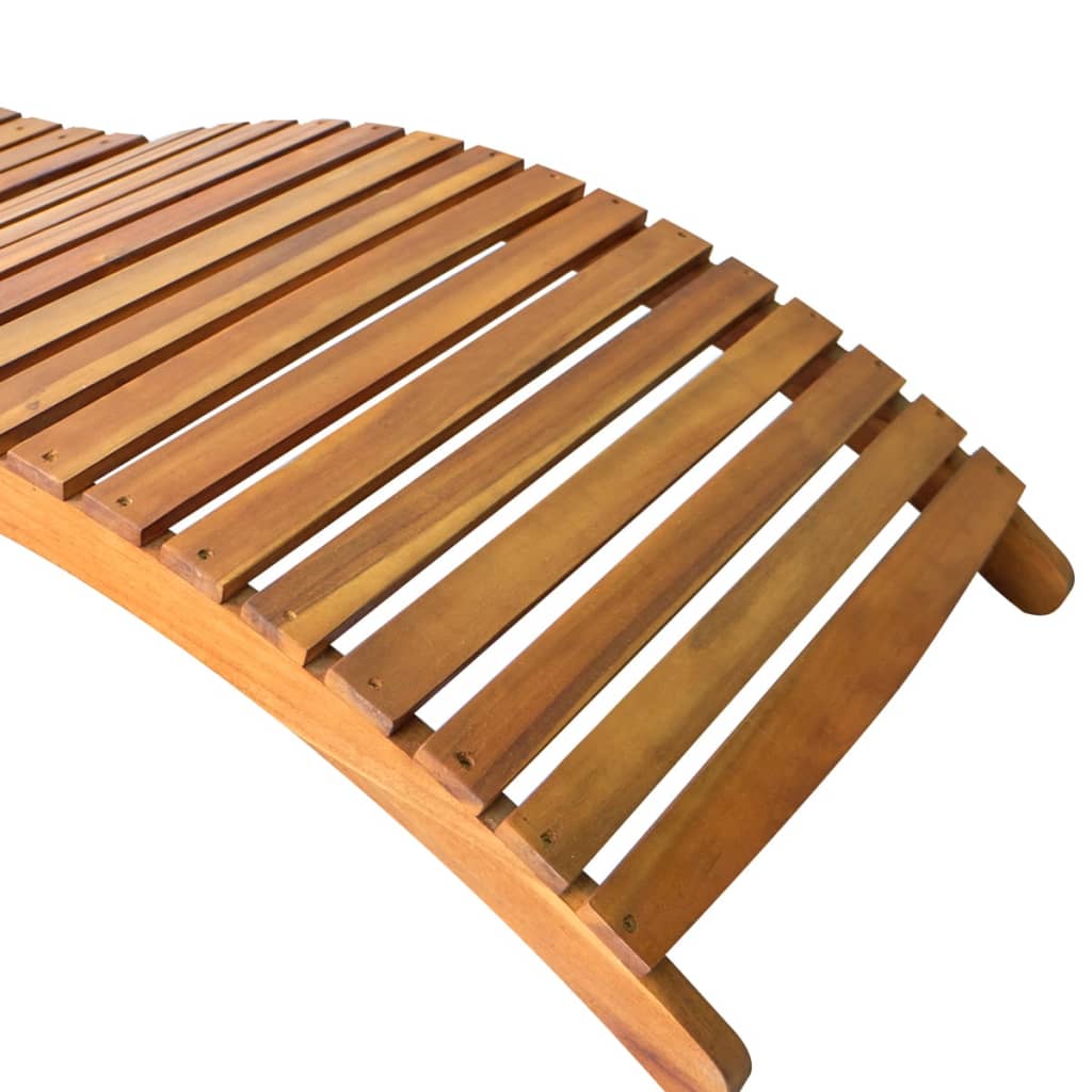 Sun Loungers 2 pcs Solid Acacia Wood