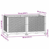 Raised Bed 80x40x38 cm Polypropylene