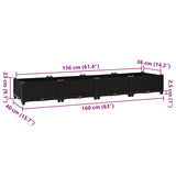 Raised Bed 160x40x23 cm Polypropylene