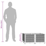 Raised Bed 80x80x38 cm Polypropylene