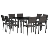 9 Piece Outdoor Dining Set Steel