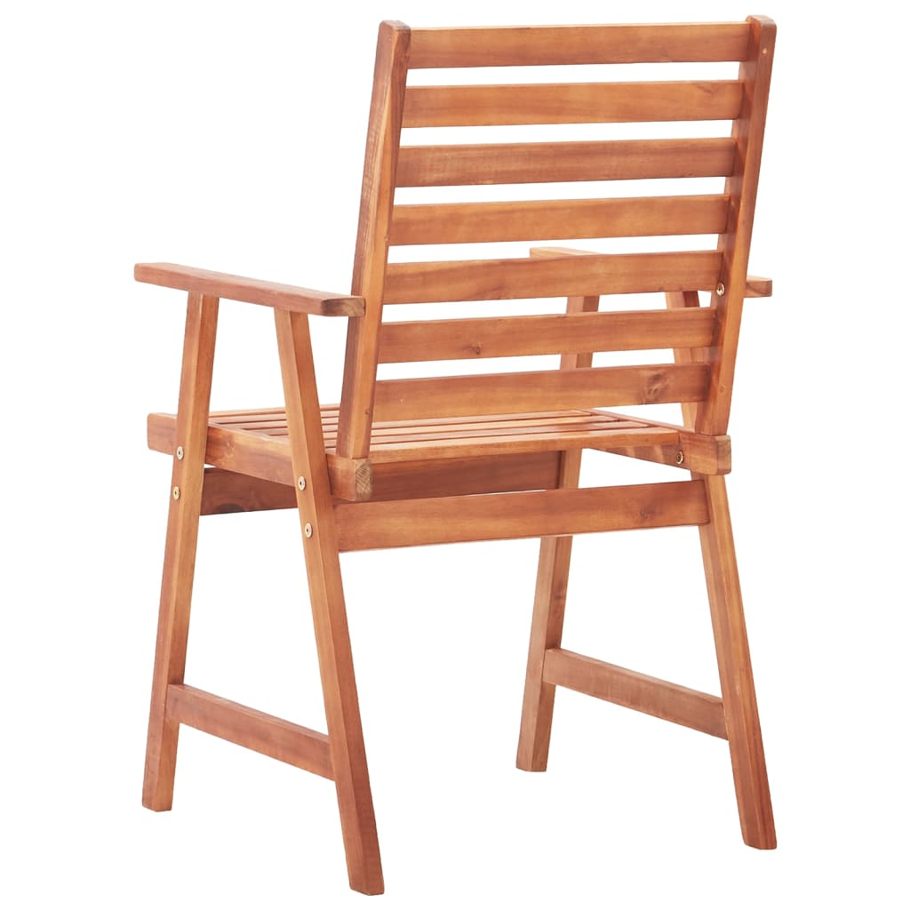 Outdoor Dining Chairs 8 pcs Solid Acacia Wood