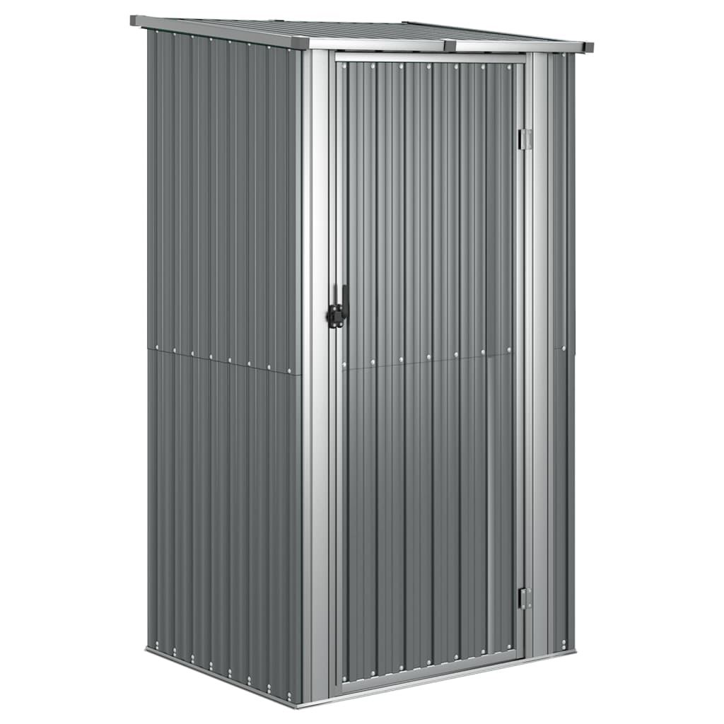 Garden Shed Grey 118.5x97x209.5 cm Galvanised Steel