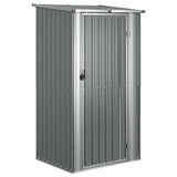 Garden Shed Grey 118.5x97x209.5 cm Galvanised Steel