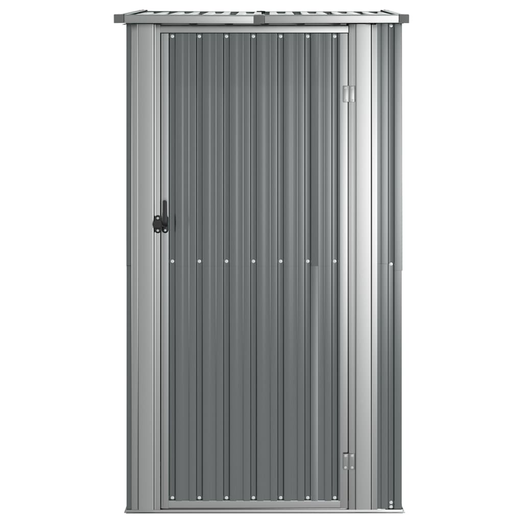 Garden Shed Grey 118.5x97x209.5 cm Galvanised Steel