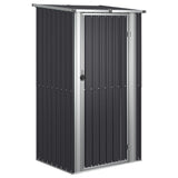 Garden Shed Anthracite 118.5x97x209.5 cm Galvanised Steel