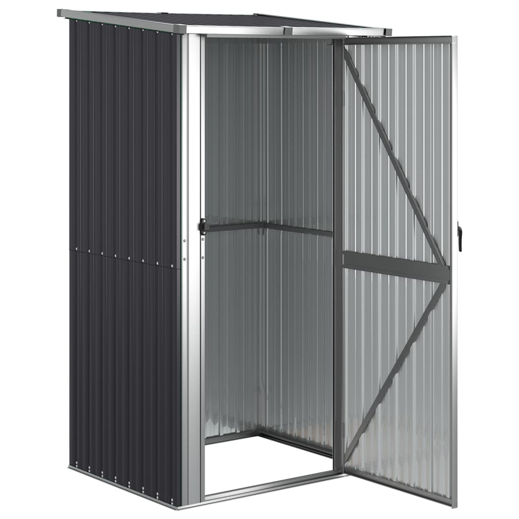 Garden Shed Anthracite 118.5x97x209.5 cm Galvanised Steel