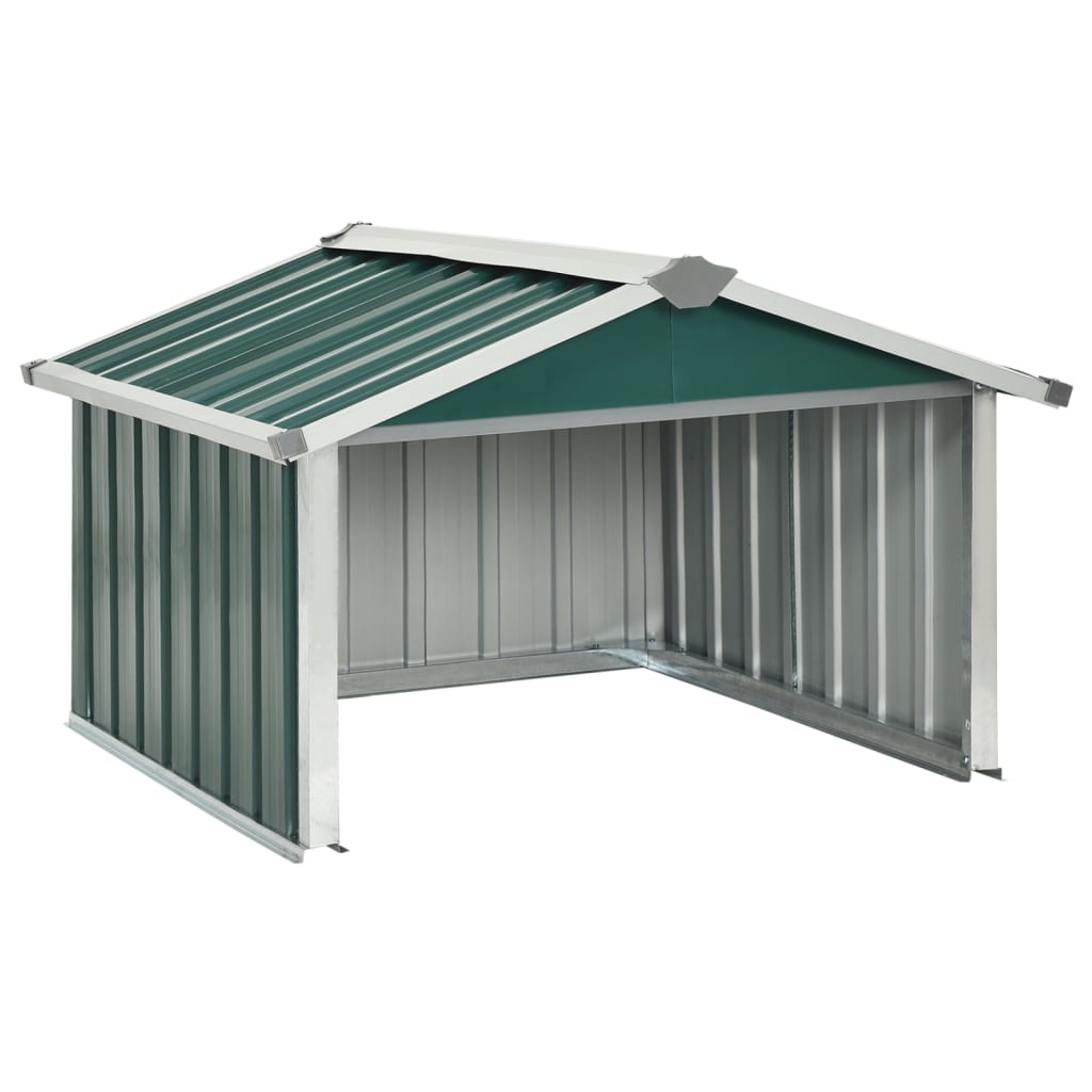 Garden Robot Lawnmower Shed 92x97x63 cm Galvanised Steel Green