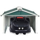 Garden Robot Lawnmower Shed 92x97x63 cm Galvanised Steel Green