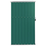 Garden Tool Shed Green 88x89x161 cm Galvanised Steel