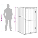 Garden Tool Shed Green 88x89x161 cm Galvanised Steel