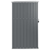 Garden Tool Shed Grey 88x89x161 cm Galvanised Steel