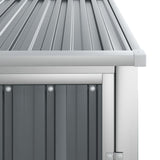 vidaXL Garden Tool Shed Grey 88x89x161 cm Galvanised Steel