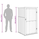 Garden Tool Shed Grey 88x89x161 cm Galvanised Steel