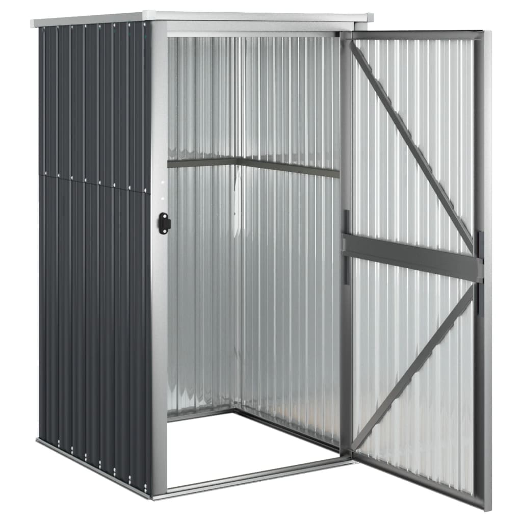 Garden Tool Shed Anthracite 88x89x161 cm Galvanised Steel