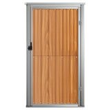 vidaXL Garden Tool Shed Brown 88x89x161 cm Galvanised Steel