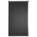 Garden Tool Shed Anthracite 161x89x161 cm Galvanised Steel