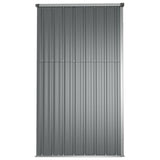 vidaXL Garden Tool Shed Grey 225x89x161 cm Galvanised Steel