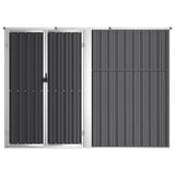 vidaXL Garden Tool Shed Anthracite 225x89x161 cm Galvanised Steel