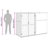 Garden Tool Shed Anthracite 225x89x161 cm Galvanised Steel