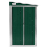 Wall-mounted Garden Shed Green 118x100x178 cm Galvanised Steel