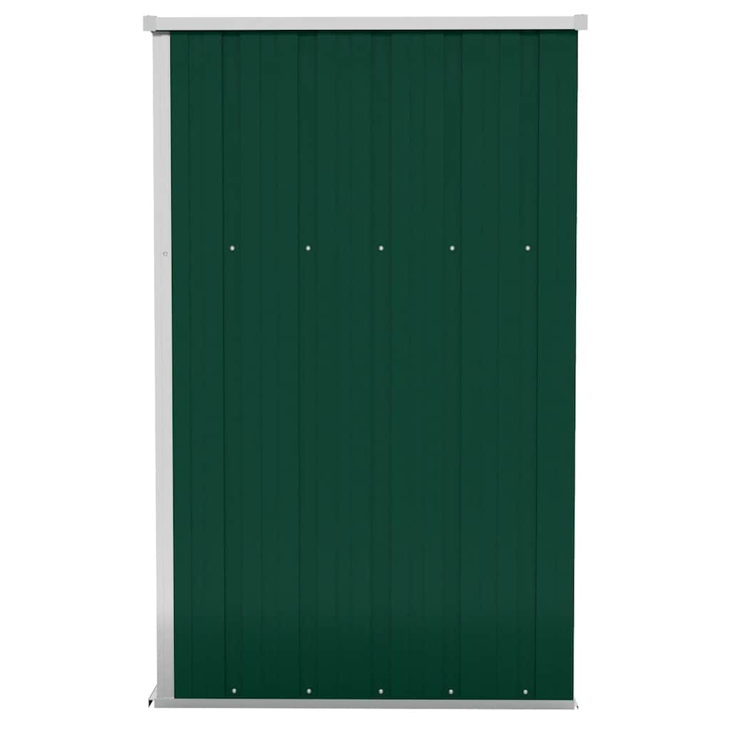Wall-mounted Garden Shed Green 118x100x178 cm Galvanised Steel