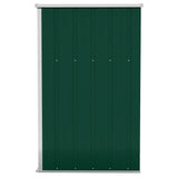 Wall-mounted Garden Shed Green 118x100x178 cm Galvanised Steel