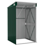 Wall-mounted Garden Shed Green 118x100x178 cm Galvanised Steel