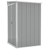 Wall-mounted Garden Shed Grey 118x100x178 cm Galvanised Steel