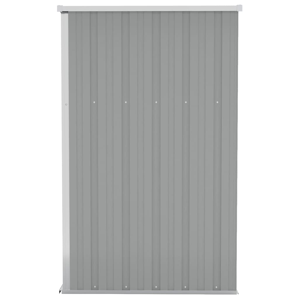 Wall-mounted Garden Shed Grey 118x100x178 cm Galvanised Steel