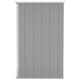 Wall-mounted Garden Shed Grey 118x100x178 cm Galvanised Steel