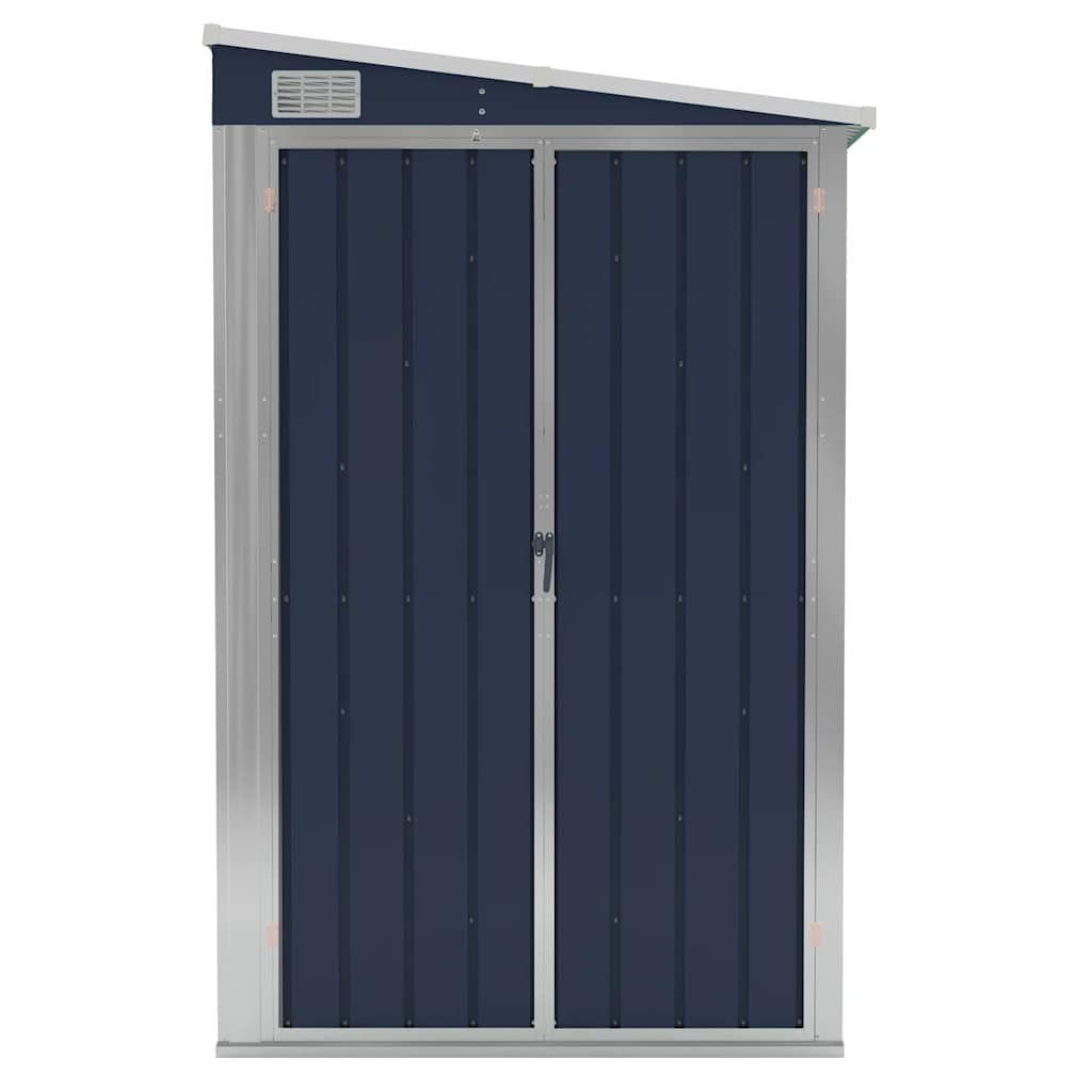 Wall-mounted Garden Shed Anthracite 118x100x178 cm Steel