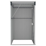 Wall-mounted Garden Shed Anthracite 118x100x178 cm Steel