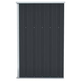 Wall-mounted Garden Shed Anthracite 118x100x178 cm Steel