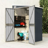 Wall-mounted Garden Shed Anthracite 118x100x178 cm Steel