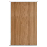 vidaXL Wall-mounted Garden Shed Brown 118x100x178 cm Galvanised Steel