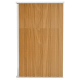 Wall-mounted Garden Shed Brown 118x100x178 cm Galvanised Steel