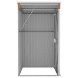 vidaXL Wall-mounted Garden Shed Brown 118x100x178 cm Galvanised Steel