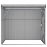 vidaXL Wall-mounted Garden Shed Grey 118x194x178 cm Galvanised Steel