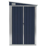 Wall-mounted Garden Shed Anthracite 118x194x178 cm Steel